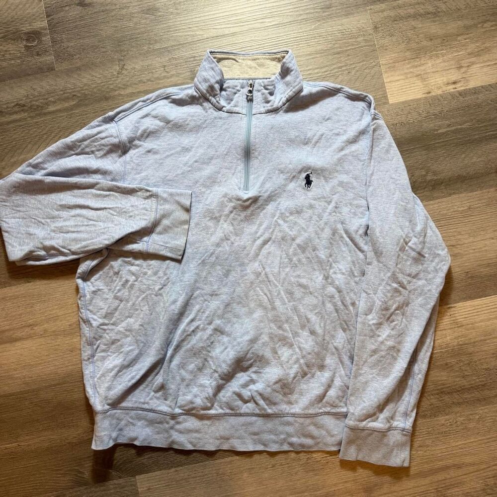 Polo-ralph-lauren Men's Blue and Grey Jumper